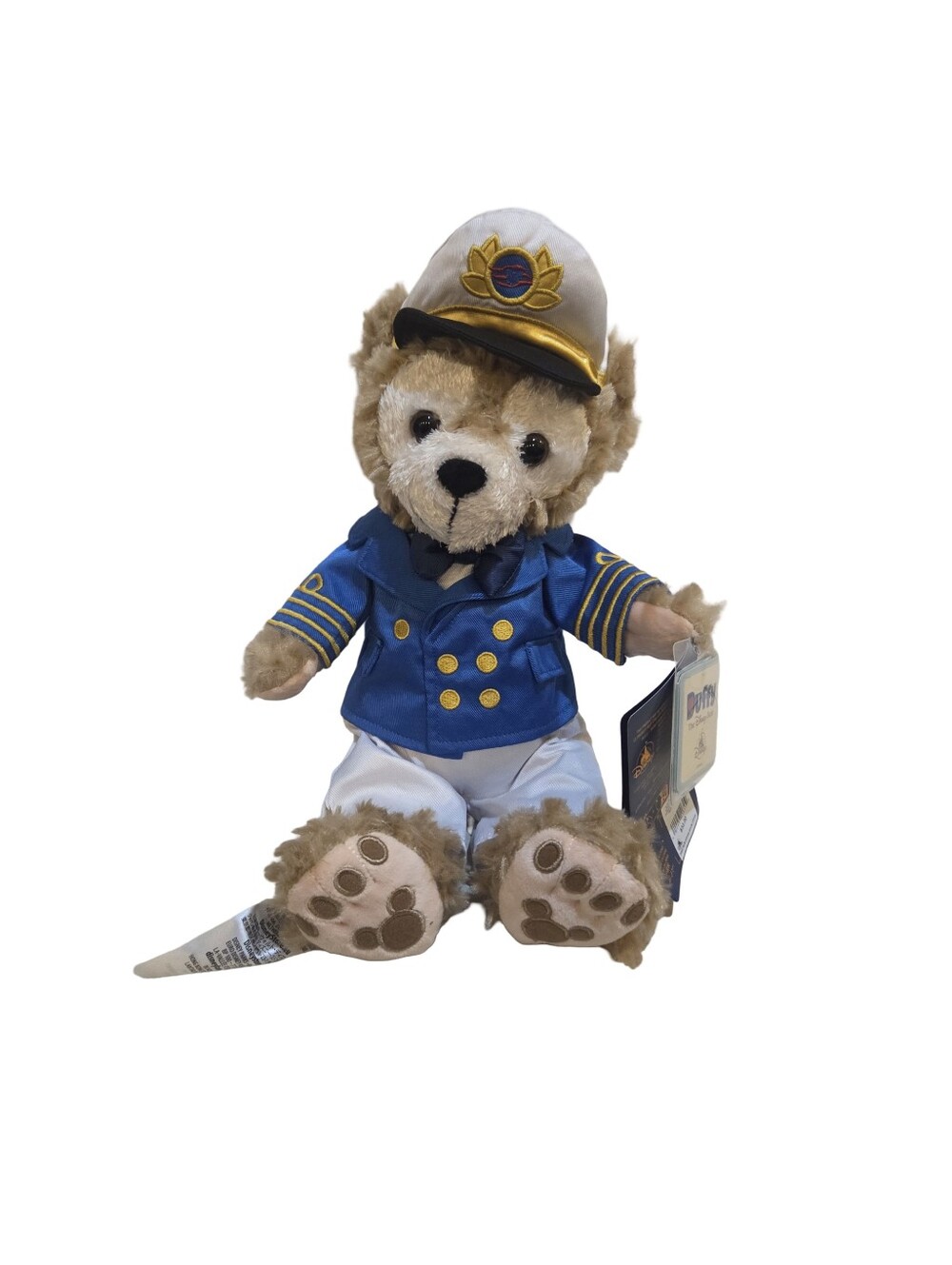 Disney Cruise Line Captain Duffy 15" Plush Bear DCL Hidden Mickey NEW
